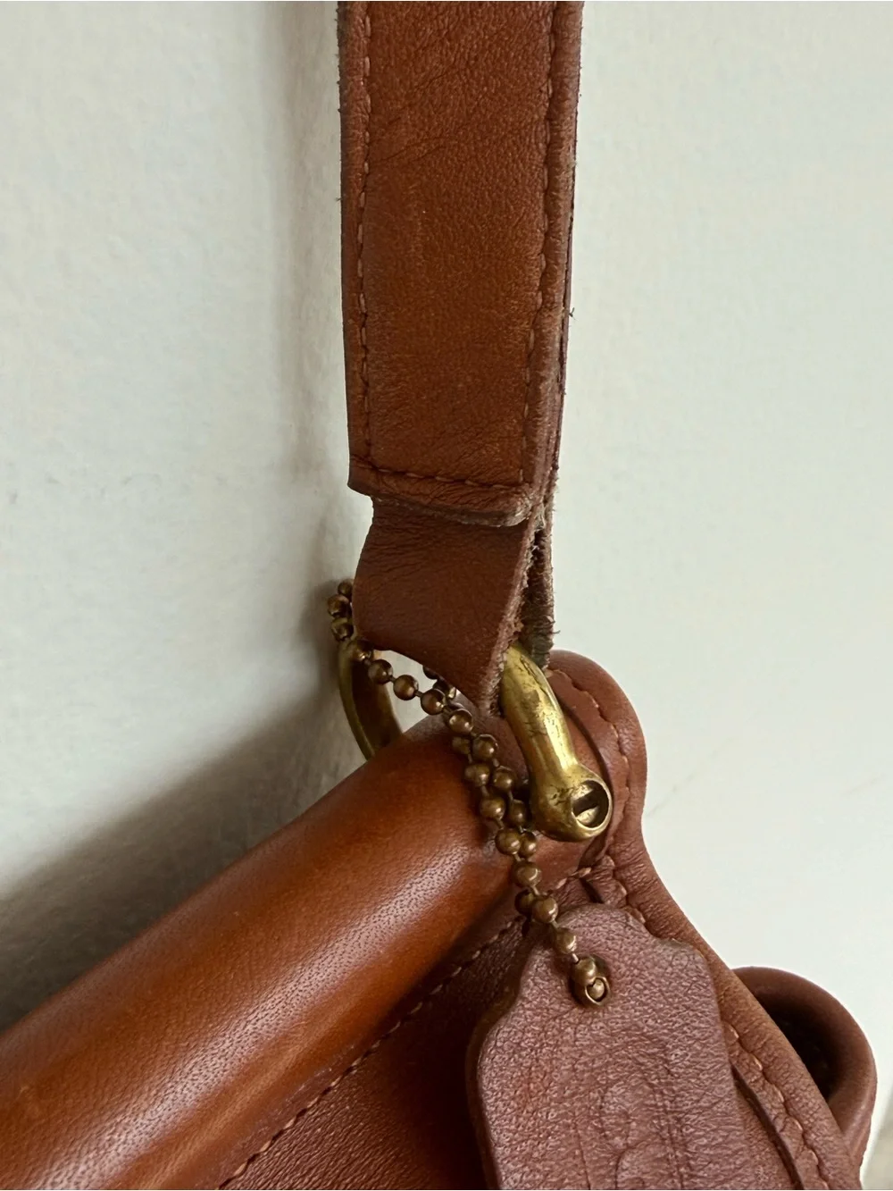 Vintage Coach Murphy Bag Style 323 British Tan Leather Crossbody